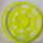 LEGO Transparent Neon Green Dish 6 x 6 Webbed (Squared Holder Underneath) (4285 / 30234)