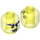 LEGO Transparent Neon Green Ghost Ninja Attila Minifigure Head (Recessed Solid Stud) (3626 / 21420)
