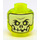 LEGO Transparent Neon Green Ghoultar Minifigure Head (Recessed Solid Stud) (3626 / 21451)