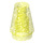 LEGO Transparant Neon Groen Glitter Kegel 1 x 1 met Top groef (28701 / 59900)