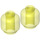 LEGO Transparant Neon Groen Minifigure Hoofd (Verzonken Solid Stud) (3274 / 3626)