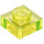 LEGO Transparentes Neongrün Platte 1 x 1 (3024 / 30008)