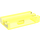LEGO Transparant Neon Groen Tegel 1 x 2 Rooster (met Groef aan onderzijde) (2412 / 30244)
