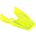 LEGO Transparant Neon Groen Voorruit 6 x 4 x 1.3 (6152)