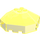 LEGO Transparentes Neongrün Windschutzscheibe 6 x 6 Octagonal Überdachung mit Achsloch (2418)