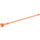 LEGO Transparant Neon Roodachtig Oranje Antenne 1 x 8 (2569 / 47094)