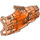 LEGO Orange rougeâtre néon transparent Armor 5 x 8 x 3 avec Vents et Balle Socket (92215)
