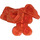 LEGO Transparent Neon Reddish Orange Armor with Shoulder Pads and Pentagonal Cutout (22402)