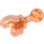 LEGO Transparent Neon Reddish Orange Ball Joint with Ball Socket (90611)