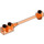 LEGO Transparent Neon Reddish Orange Bar 1 x 8 with Brick 1 x 2 Curved (No Axle Holder in Small End) (30359)