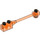 LEGO Transparent Neon Reddish Orange Bar 1 x 8 with Brick 1 x 2 Curved (No Axle Holder in Small End) (30359)