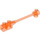 LEGO Orange rougeâtre néon transparent Barre 1 x 8 avec Brique 1 x 2 Incurvé (Pas de support d&#039;essieu à petite extrémité) (30359)