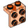 LEGO Transparentes Neonrot-Orange Halterung 1 x 2 mit 2 x 2 (21712 / 44728)