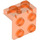 LEGO Transparentes Neonrot-Orange Halterung 1 x 2 mit 2 x 2 (21712 / 44728)