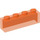 LEGO Transparent Neon Reddish Orange Brick 1 x 4 without Bottom Tubes (3066 / 35256)