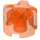 LEGO Orange rougeâtre néon transparent Brique 2 x 2 Rond (3941 / 6143)