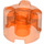 LEGO Orange Rougeâtre Néon Transparent Brique 2 x 2 Rond (3941 / 6143)