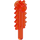 LEGO Transparent Neon Reddish Orange Chainsaw Blade (6117 / 28652)