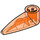LEGO Transparant Neon Roodachtig Oranje Klauw met As Gat (bionicle oog) (41669 / 48267)
