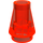 LEGO Orange rougeâtre néon transparent Cône 1 x 1 sans rainure supérieure (4589 / 6188)
