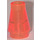 LEGO Transparant Neon Roodachtig Oranje Kegel 1 x 1 zonder Top groef (4589 / 6188)