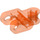 LEGO Transparent Neon Reddish Orange Connector 2 x 3 with Ball Socket and Smooth Sides and Rounded Edges (93571)