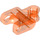 LEGO Transparent Neon Reddish Orange Connector 2 x 3 with Ball Socket and Smooth Sides and Rounded Edges (93571)