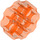 LEGO Orange rougeâtre néon transparent Connecteur Rond avec Épingle et Essieu des trous (31511 / 98585)