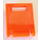 LEGO Transparant Neon Roodachtig Oranje Container Doos 2 x 2 x 2 Deur met Sleuf (4346 / 30059)