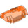 LEGO Transparent Neonrödaktig Orange Cylinder 3 x 8 x 5 Halv med 3 Hål (15361)