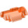 LEGO Transparent Neon Reddish Orange Cylinder 3 x 8 x 5 Half with 3 Holes (15361)