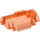 LEGO Transparent Neonrödaktig Orange Cylinder 3 x 8 x 5 Halv med 3 Hål (15361)