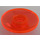 LEGO Transparant Neon Roodachtig Oranje Dish 2 x 2 (4740 / 30063)