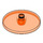 LEGO Orange rougeâtre néon transparent Dish 4 x 4 (Stud solide) (3960 / 30065)