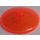 LEGO Transparent Neon Reddish Orange Dish 4 x 4 (Solid Stud) (3960 / 30065)