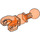 LEGO Orange rougeâtre néon transparent Double Rotule avec Balle Socket (90609)