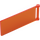 LEGO Transparentes neonrötliches Orange Flagge 7 x 3 mit Stange Griff (30292 / 72154)