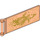 LEGO Transparentes Neonrot-Orange Flagge 7 x 3 mit Bar Griff mit Merlok und Crook Hologram (30292 / 36222)