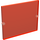 LEGO Transparent Neon Reddish Orange Glass for Window 1 x 4 x 3 (without Circle) (3855)