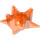 LEGO Orange rougeâtre néon transparent Demi Spike Balle (98578)
