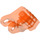 LEGO Transparentes Neonrot-Orange Hand 2 x 3 x 2 mit Joint Socket (93575)