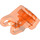 LEGO Transparent Neonrödaktig Orange Hand 2 x 3 x 2 med Ledhylsa (93575)