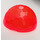 LEGO Transparent Neon Reddish Orange Hemisphere 4 x 4 with Ripples (30208 / 71967)