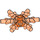LEGO Orange rougeâtre néon transparent Ice Crystal (42409 / 53972)