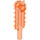LEGO Transparent Neon Reddish Orange Minifig Tool Chainsaw Blade (6117 / 28652)