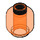 LEGO Orange rougeâtre néon transparent Minifigure Diriger (Goujon solide encastré) (3274 / 3626)