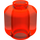 LEGO Transparent Neon Reddish Orange Minifigure Head (Safety Stud) (3626 / 88475)