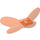 LEGO Transparent Neon Reddish Orange Minifigure Wings (10183 / 40526)