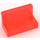 LEGO Transparant Neon Roodachtig Oranje Paneel 1 x 2 x 1 met afgeronde hoeken (4865 / 26169)