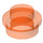 LEGO Orange rougeâtre néon transparent assiette 1 x 1 Rond (6141 / 30057)